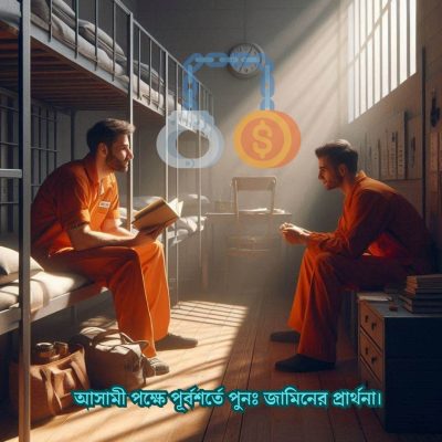 আসামী পক্ষে পূর্বশর্তে পুনঃ জামিনের প্রার্থনা।